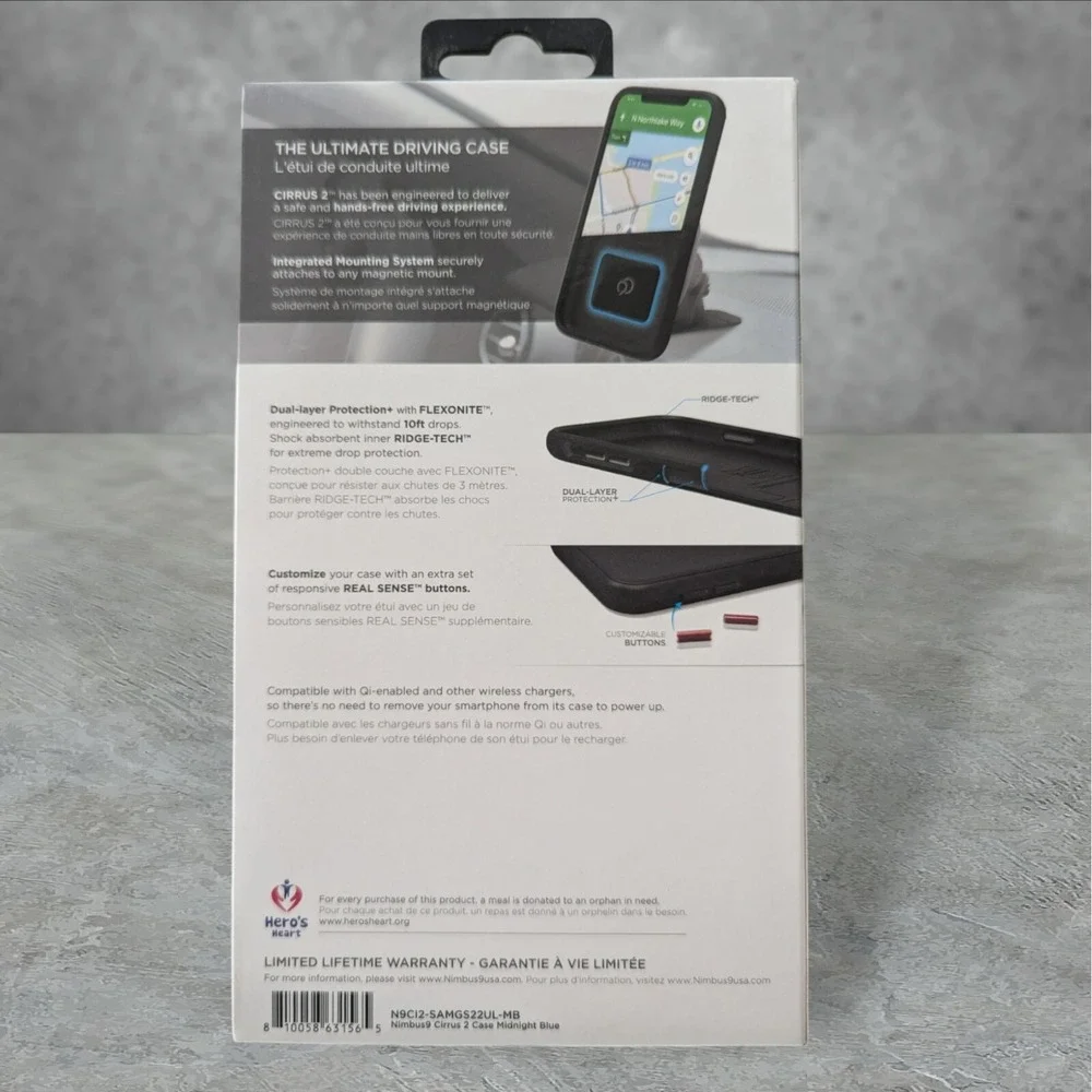 Nimbus9 Cirrus 2 Case for Samsung Galaxy S22 Ultra 5G Blue See Description W6